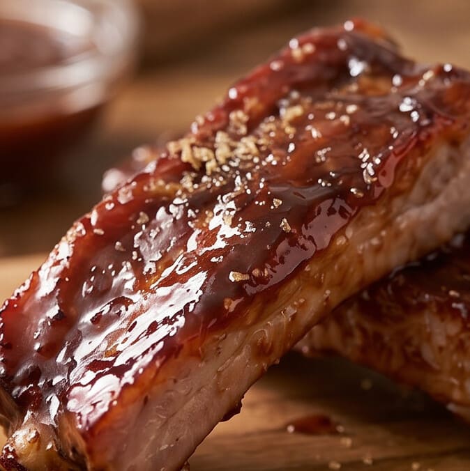 Costillas glaseadas